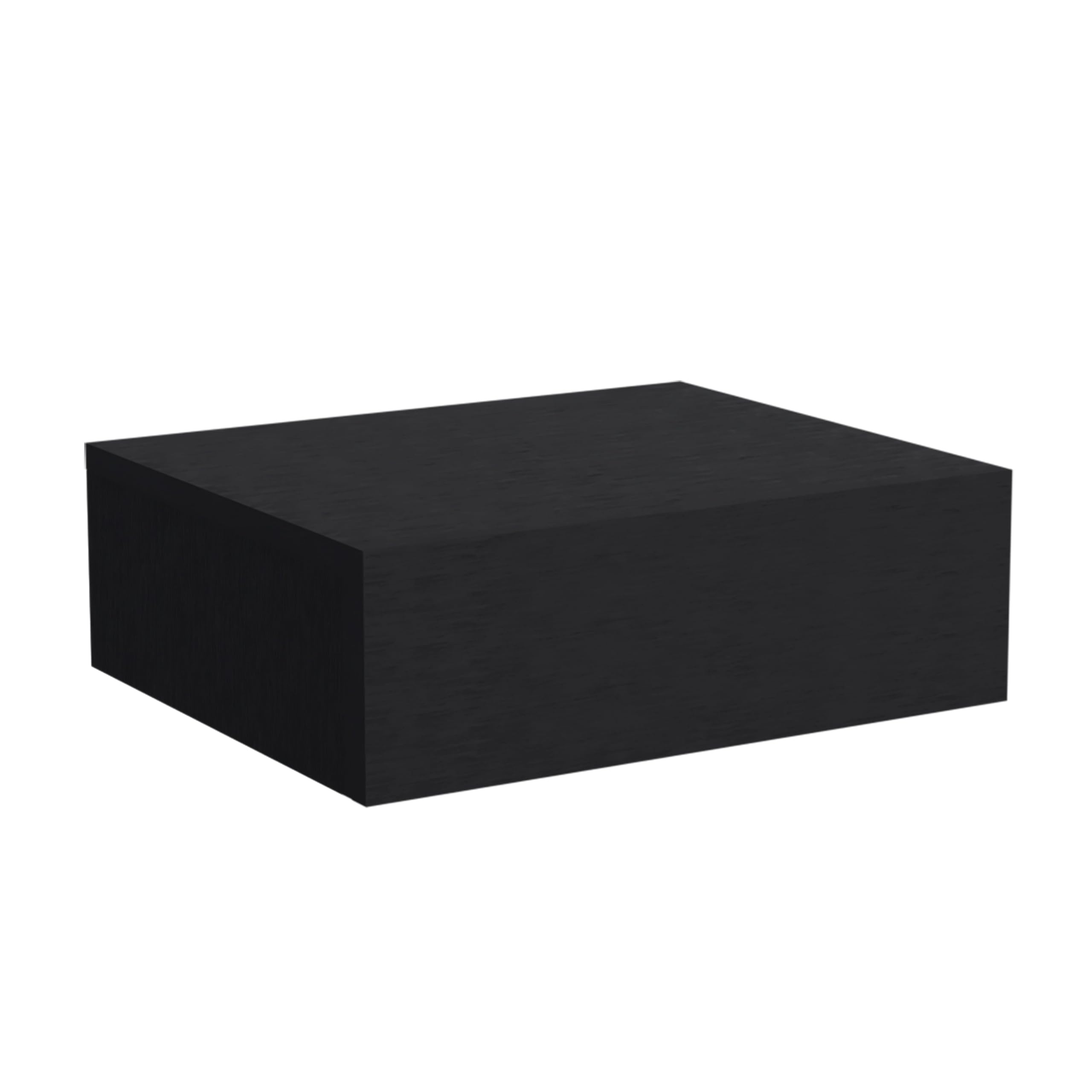 Depot E-Shop Ivor Floating Nightstand, Modern Wall-Mounted Bedside Shelf With Drawer, 5" H, Black, Bedroom